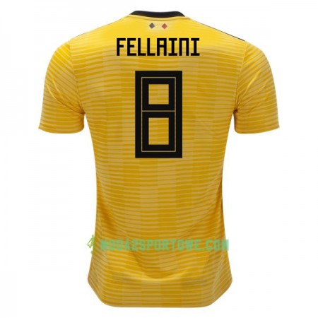 Koszulka Belgia Fellaini 8 Mistrzostwa Świata 2018 Wyjazdowe Stroje Piłkarskie